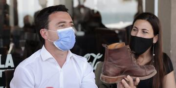 Rodrigo de Loredo en una gira de campaña para las Paso (Prensa De Loredo).