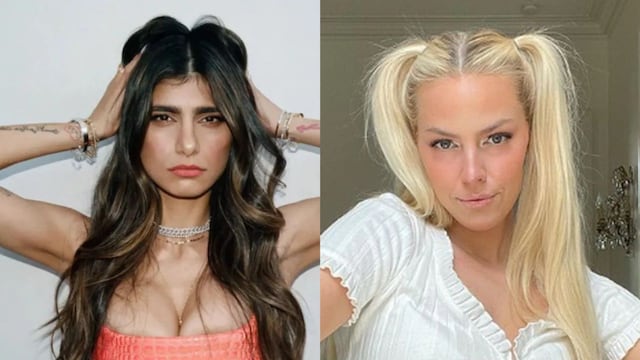 La inesperada reacción de Mia Khalifa al ver a Jenna Lee en una microbikini verde oliva.
