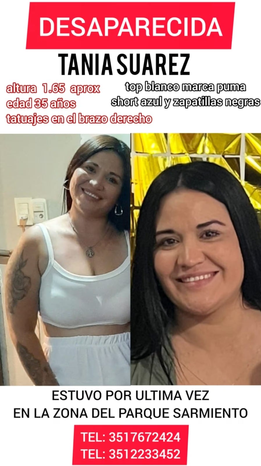 La información de Tania Suárez.