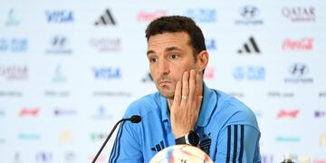 El entrenador de la selección argentina, Lionel Scaloni. (Prensa AFA).