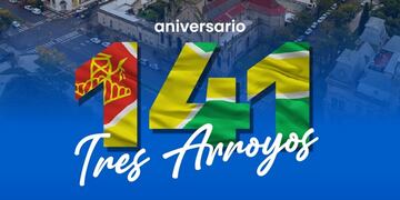 Ahyre y Los Totora en el aniversario de Tres Arroyos