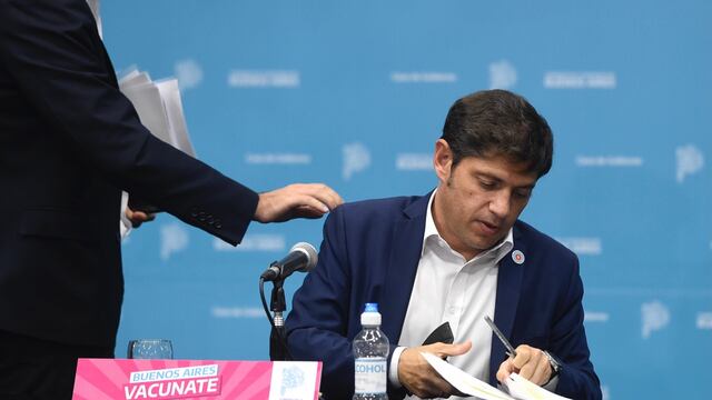 Axel Kicillof presentó los números a favor del regreso a clases (Foto: Clarín)