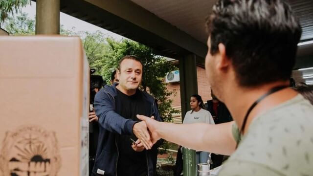 Elecciones en Misiones 2023: Oscar Herrera Ahuad emitió su voto en Posadas.