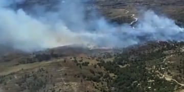 Incendio en Tanti. (Gobierno de Córdoba)