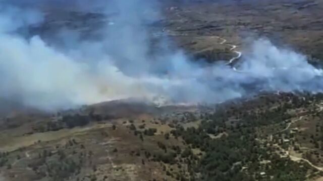 Incendio en Tanti. (Gobierno de Córdoba)