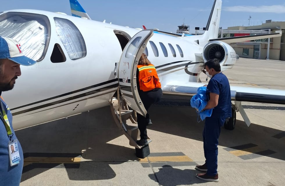 Avión Sanitario: un bebé de siete meses fue trasladado al Garrahan