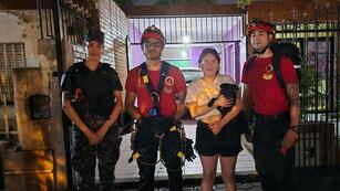 El video con el operativo que terminó con un final feliz para la familia del perrito de cinco meses.