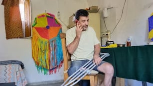 Martín pide ayudar para encontrar su prótesis. (Foto: El Doce)