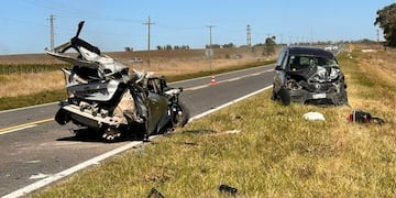 Accidente de transito fatal con dos fallecidos en las en la Ruta 3 cerca de Cascallares