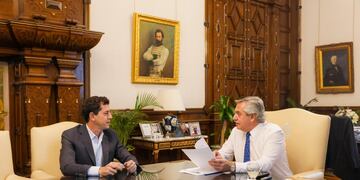 Reconciliación. "Wado" de Pedro intenta despegarse de las acusaciones "periodísticas" que señalaron su malestar con Alberto Fernández. Foto: La Voz.