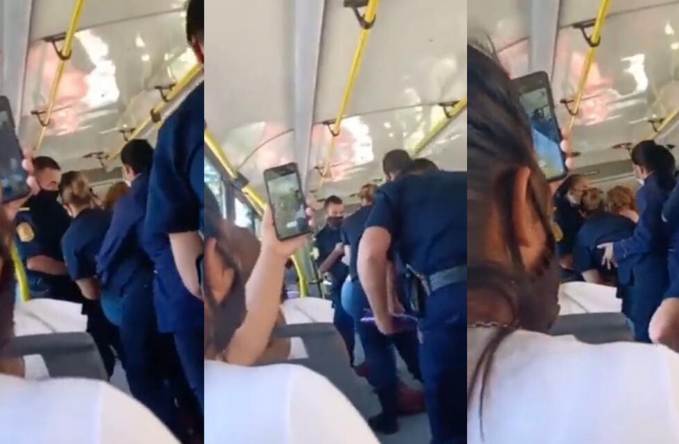 Video: se negó a usar el tapabocas en un colectivo y fue detenida por la policía en Entre Ríos