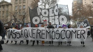 Protesta Polo Obrero. Ignacio Blanco / Los Andes