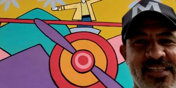 Mural de Mario Lange en la Sala de Convenciones en Carlos Paz.