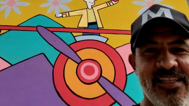 Mural de Mario Lange en la Sala de Convenciones en Carlos Paz.