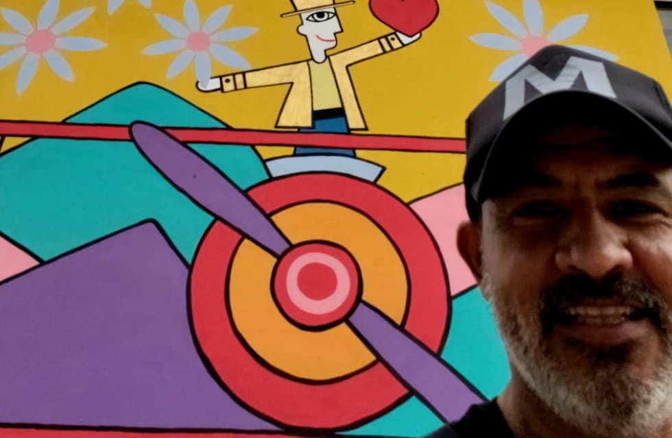 Ángel Carabajal pintará un mural con Mario Lange en la costanera de Carlos Paz