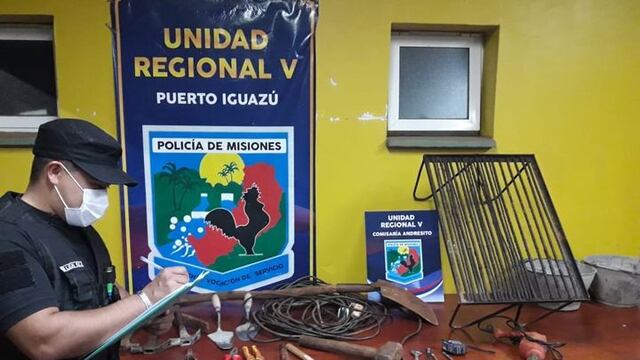Las herramientas habían sido denunciadas como robadas el 21 de julio pasado.
