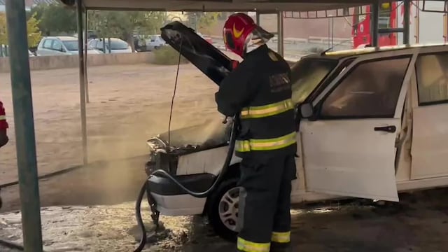 El fuego causó temor en el Hospital de Niños.