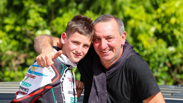 Fausto Arnaudo junto a su papá Guillermo