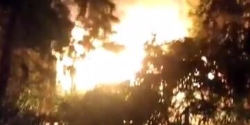 Incendio en un vagón del parque Scalabrini Ortiz