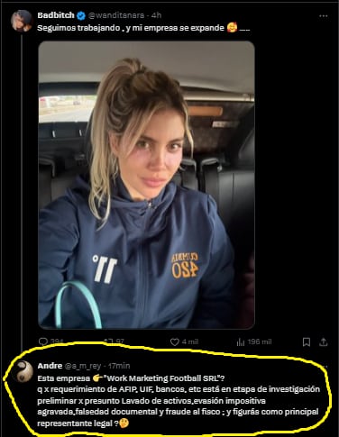 Los cibernautas apuntaron contra Wanda Nara en X.