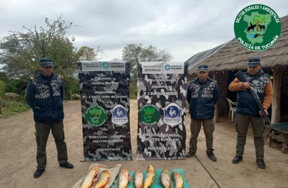 Allanamientos: secuestran aves y pescados, fruto de la caza ilegal