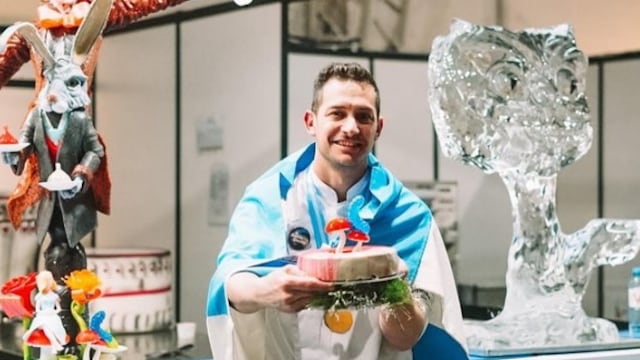 Santiago Nieto es Maestro Heladero, es sanjuanino y formó parte del equipo argentino campeón de la 5ta copa Latinoamericana del Helado Artesanal