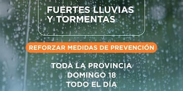 Ante la previsión de precipitaciones intensas, recomiendan mantenerse informado por canales oficiales y evitar zonas de riesgo.