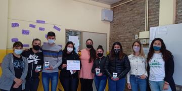 Estudiantes de la N° 654 "Nicolás Avellaneda"