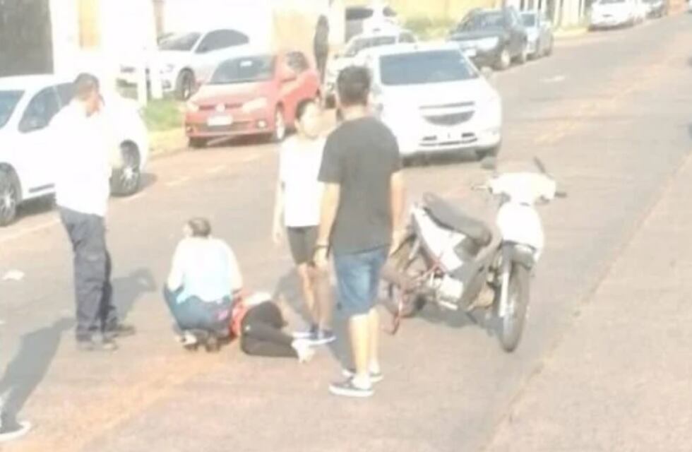 Accidente vial en Posadas deja un saldo de una mujer herida