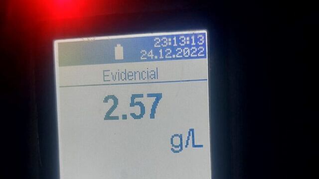 Guaraní: detuvieron a un joven que conducía con 2, 54 de alcohol en sangre por la ruta 14.