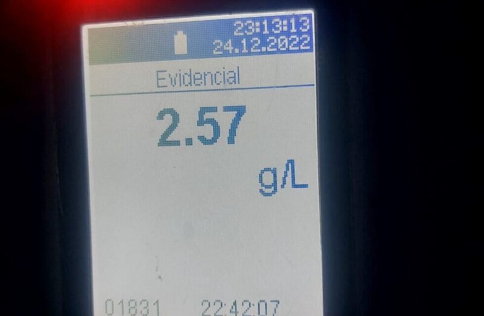 Guaraní: detuvieron a un joven que conducía con 2, 54 de alcohol en sangre por la ruta 14