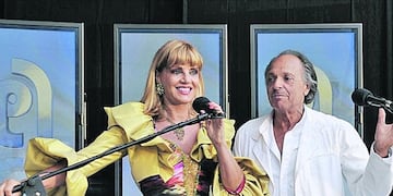 Roberto Giordano junto a su clásica compañera Teté Coustarot (Archivo/La Voz).