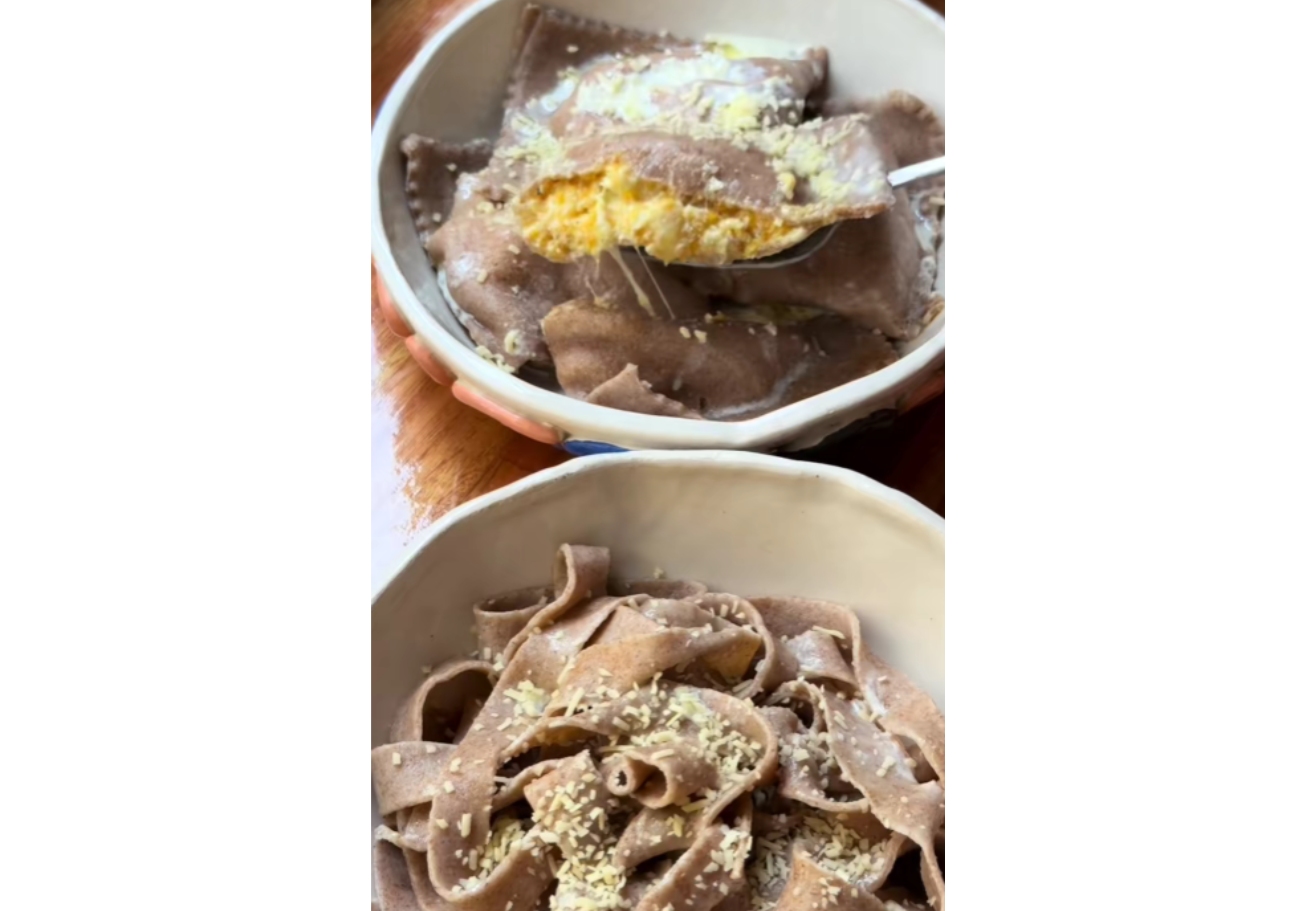 Esta pasta integral casera se hace muy fácilmente sin máquinas.