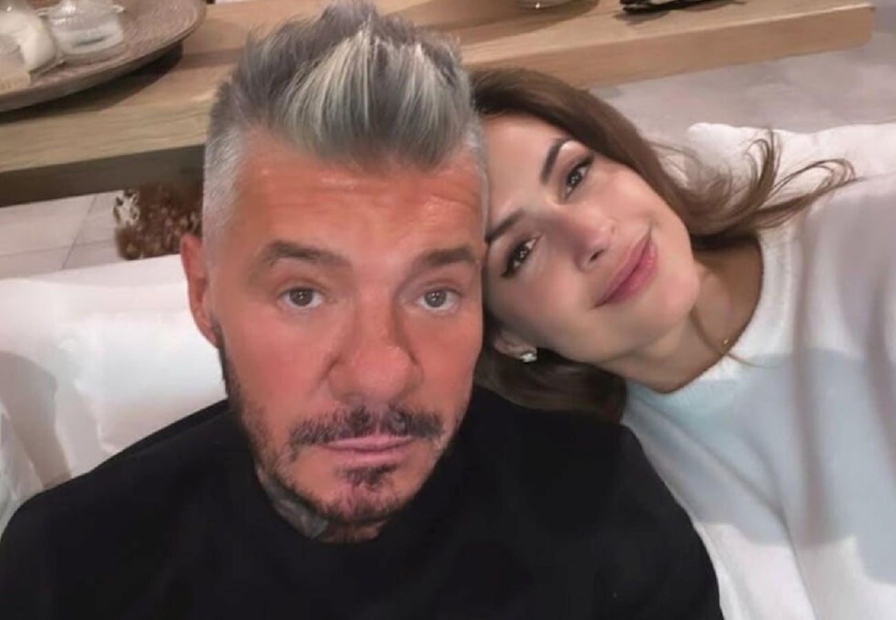 Marcelo Tinelli y Milett Figueroa.