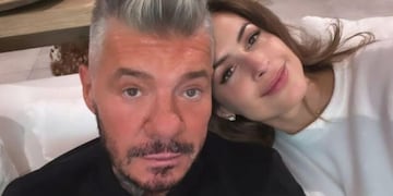 Marcelo Tinelli y Milett Figueroa.