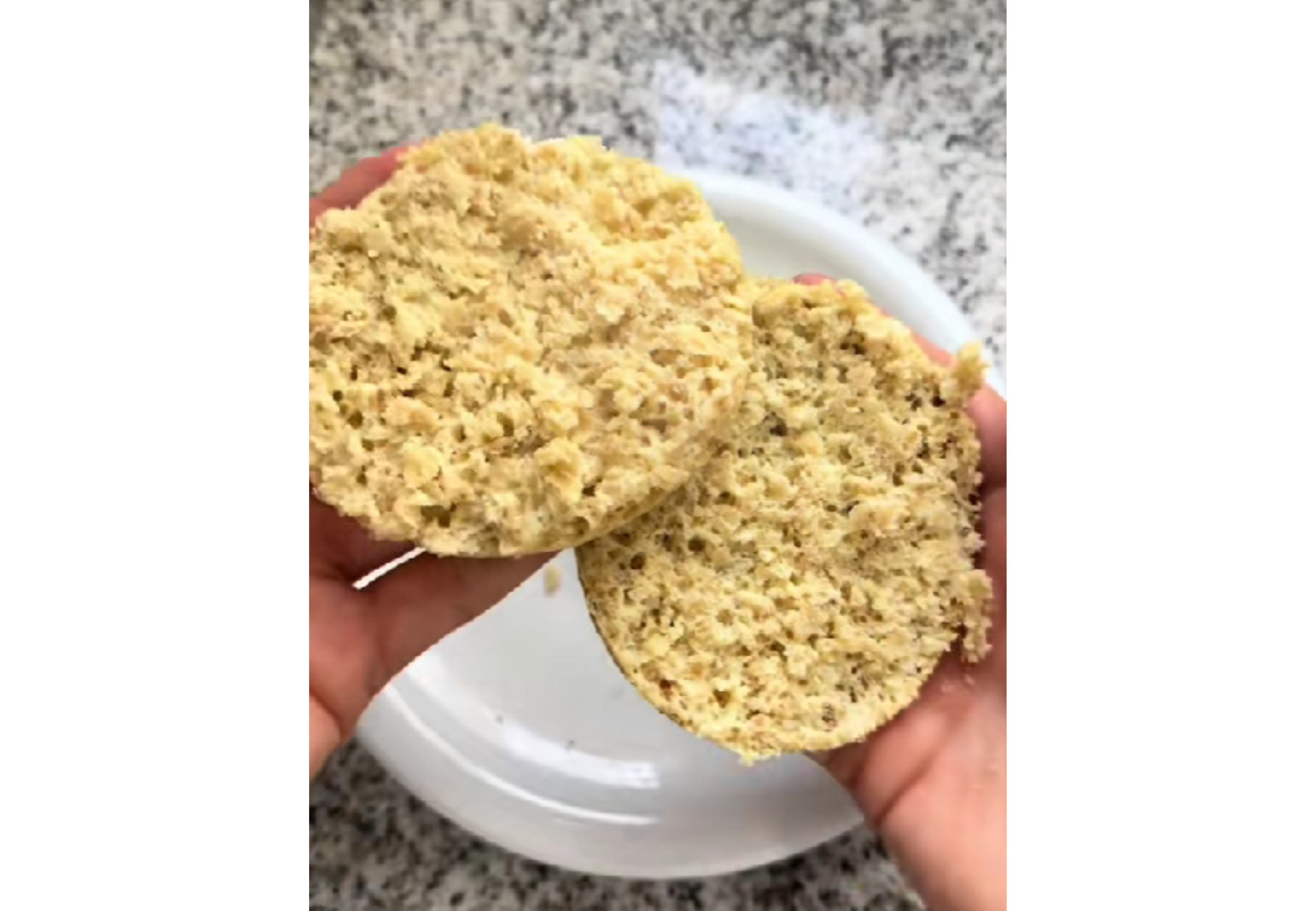Así queda el pan por dentro.