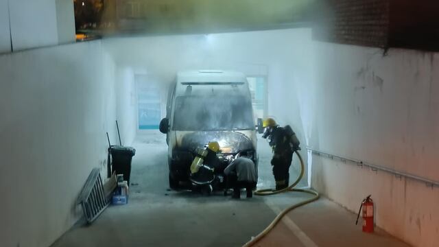 Incendio ambulancia Bomberos Arroyito