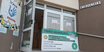 Obras en la Guardia del Hospital Eva Perón