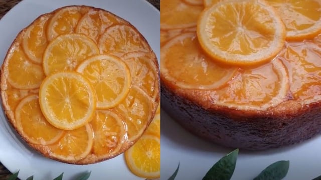 Torta invertida de naranja: una opción diferente para salir del clásico bizcochuelo