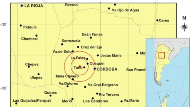 Se sintió un sismo en Córdoba.