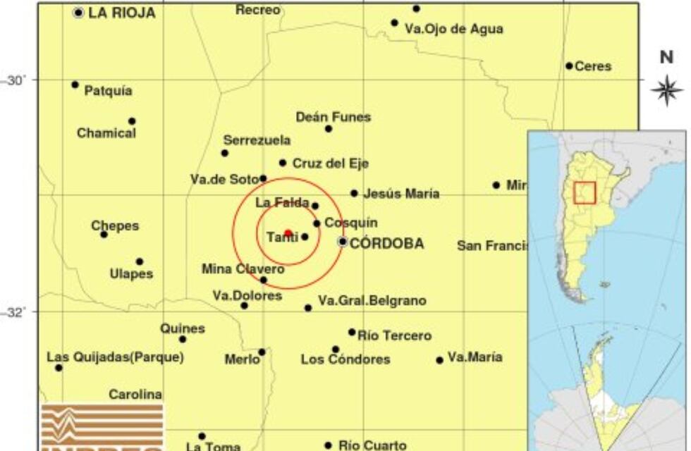 Sismo en Córdoba: dónde fue el epicentro y cuál fue su magnitud en la escala de Richter