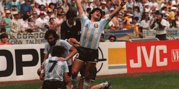 El desahogo de la Selección Argentina con el gol de Jorge Burruchaga ante Alemania en la final de 1986.
