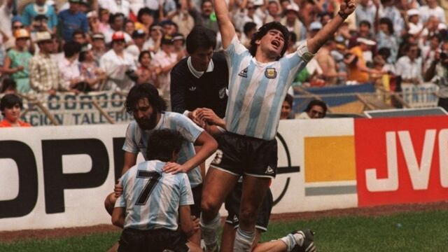 El desahogo de la Selección Argentina con el gol de Jorge Burruchaga ante Alemania en la final de 1986.