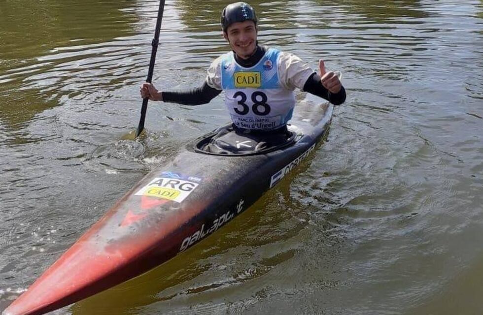 Gerónimo Cortez logó el oro con Argentina en el Panamericano de Canoa Slalom en Estados Unidos