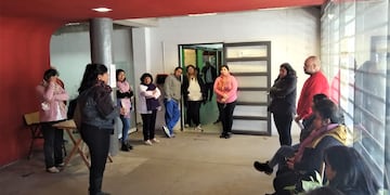 Dirigentes del SEOM Jujuy recorrieron dependencias municipales informando a sus afiliados sobre las protestas de la semana próxima.