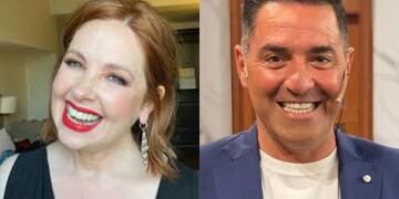 El picante cruce entre Andrea Del Boca y Mariano Iudica en Bake Off Famosos: “A besos”