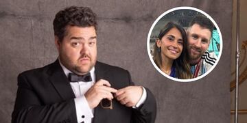 Darío Barassi y su particular invitación a Lionel Messi y Antonela Roccuzzo.