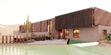 Así será el nuevo hotel que se construirá en La Laja, Albardón y que estará listo para fines de 2022.