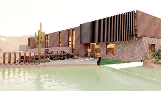 Así será el nuevo hotel que se construirá en La Laja, Albardón y que estará listo para fines de 2022.