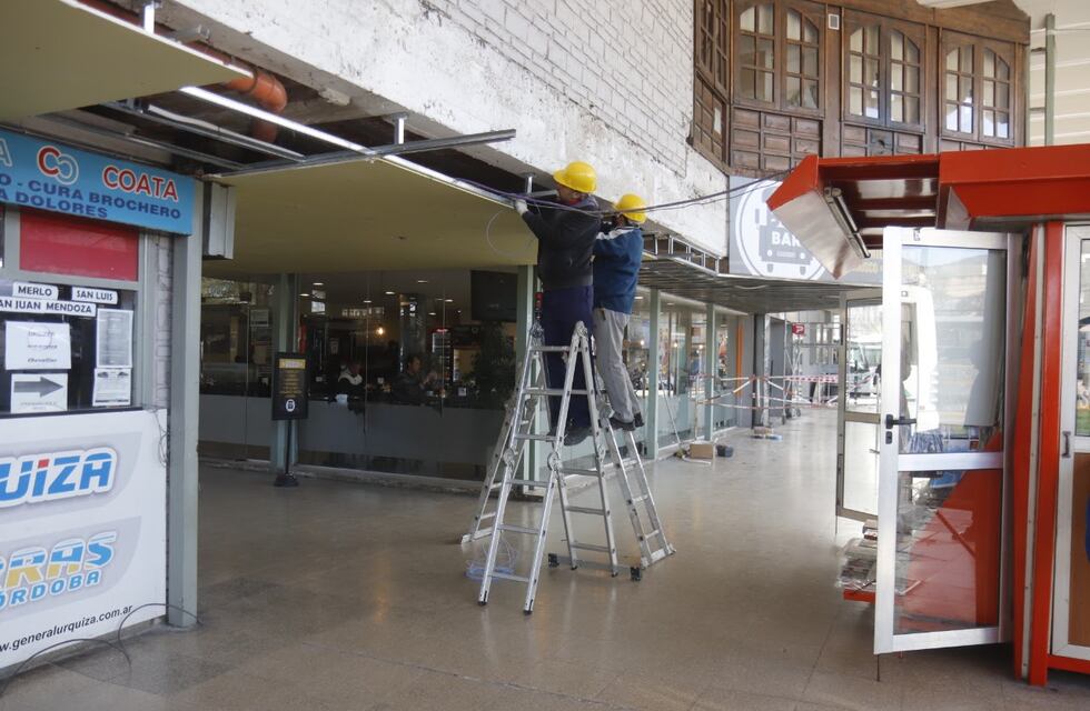 Avanzan las refacciones de la Terminal de Ómnibus de Villa Carlos Paz